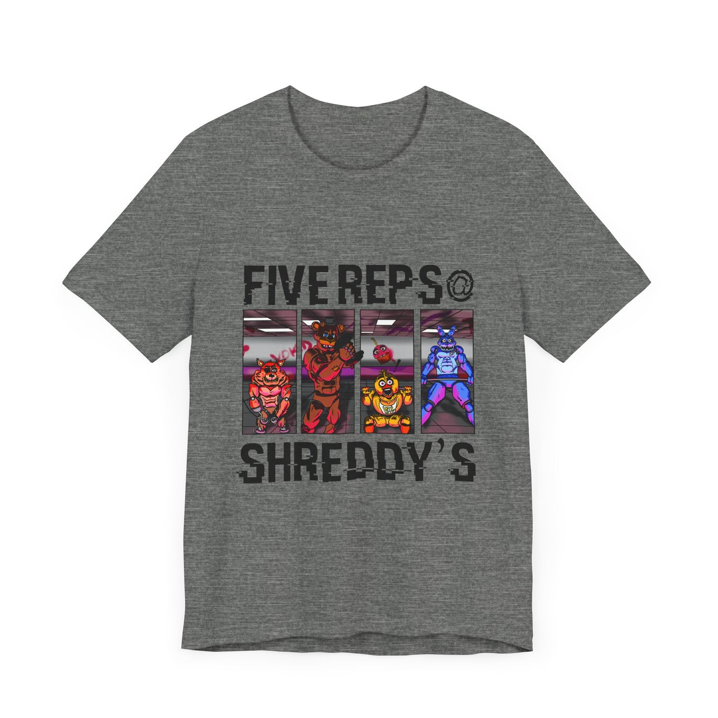 Five Reps Shreddy's-Color Variant Gym Shirt