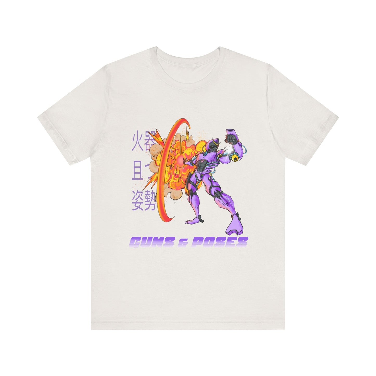 Retro Mecha Anime T-Shirt - Guns 'N Poses