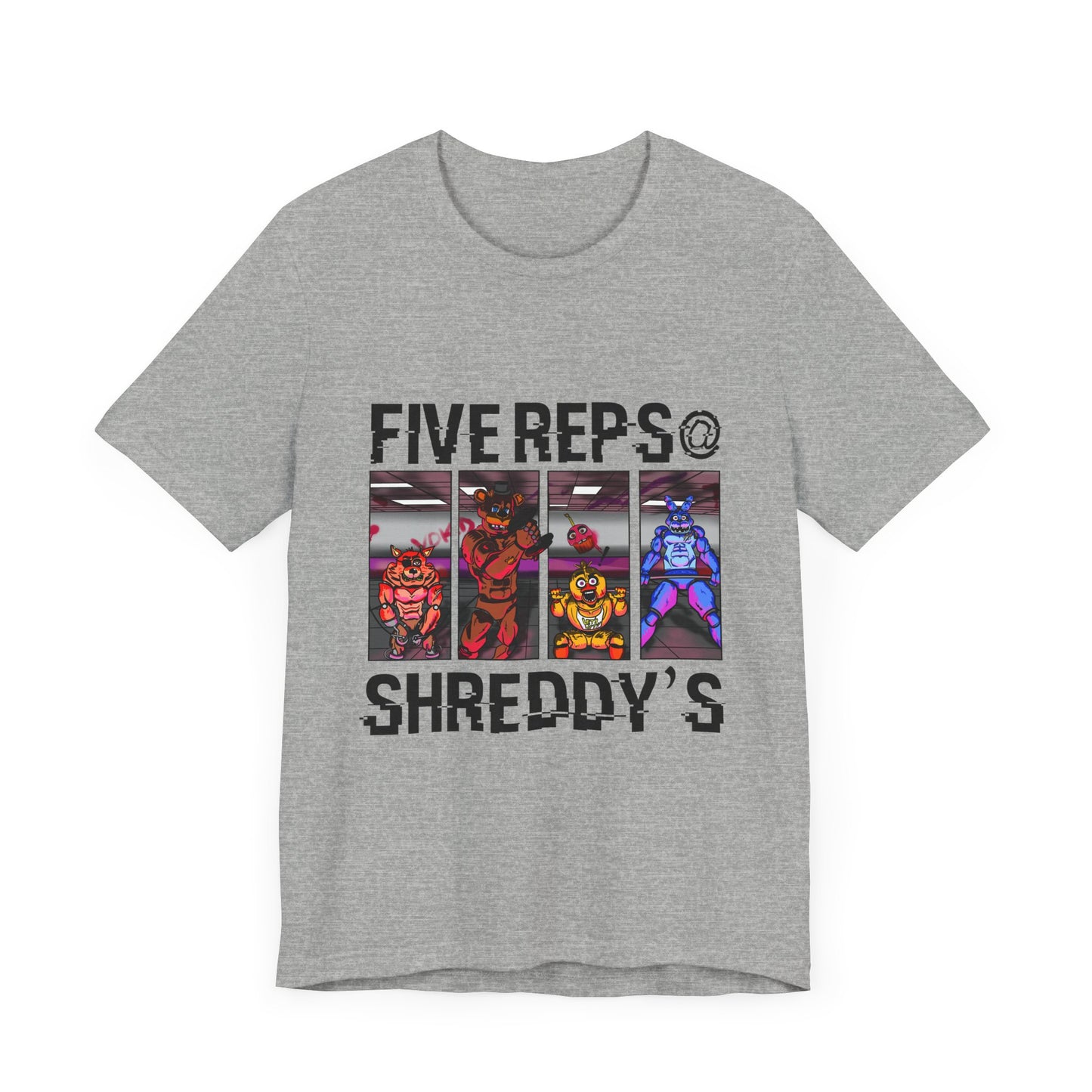 Five Reps Shreddy's-Color Variant Gym Shirt