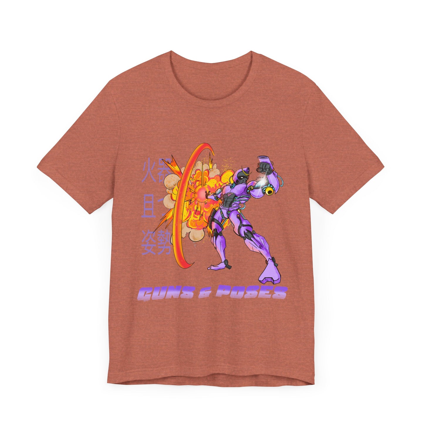 Retro Mecha Anime T-Shirt - Guns 'N Poses