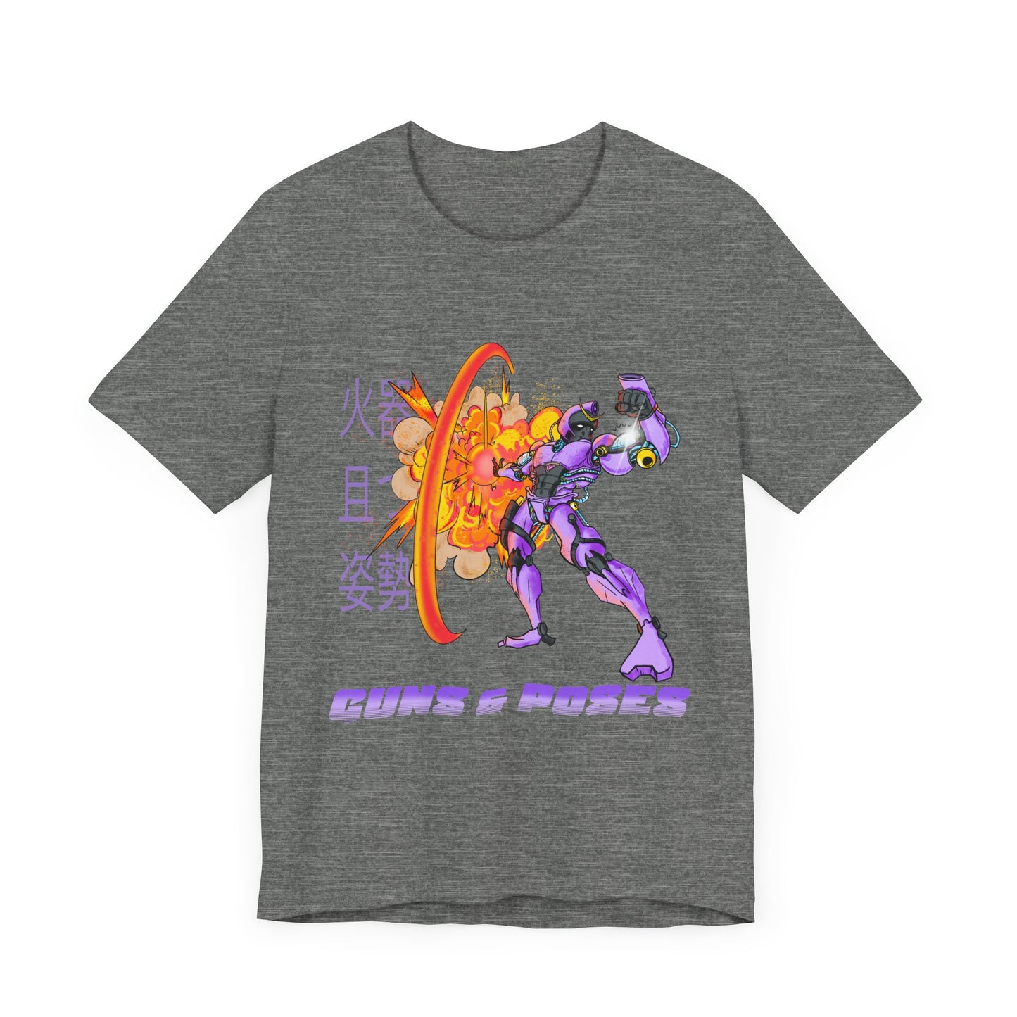 Retro Mecha Anime T-Shirt - Guns 'N Poses