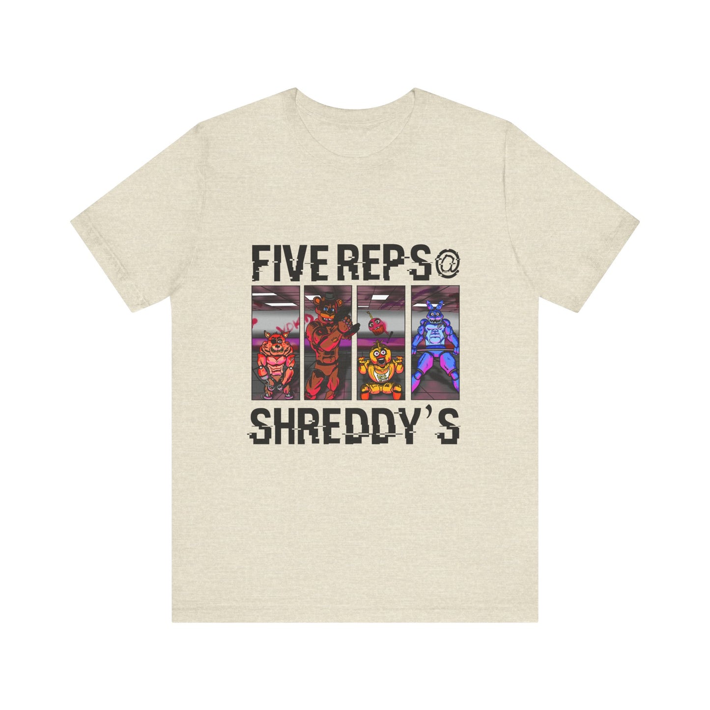 Five Reps Shreddy's-Color Variant Gym Shirt