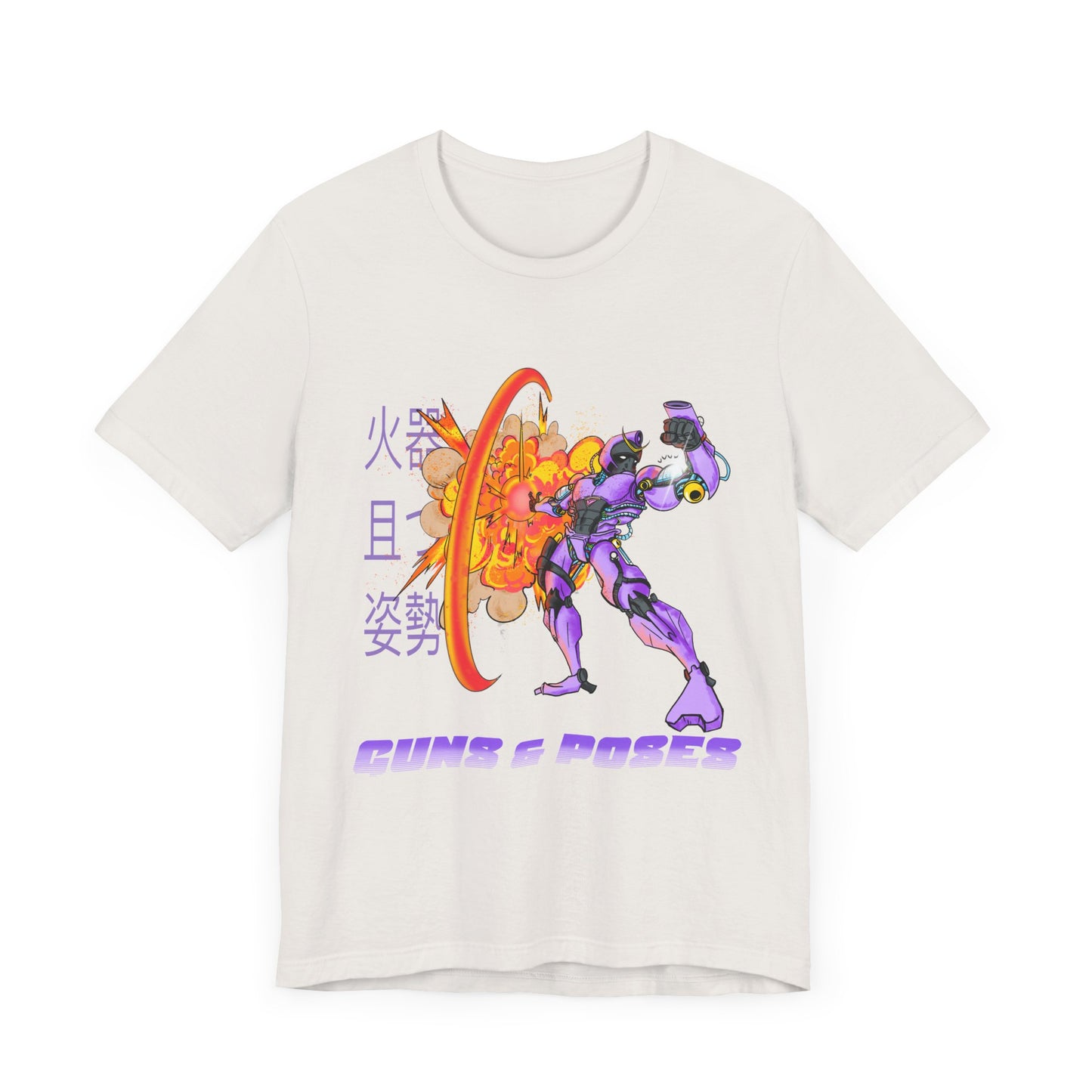 Retro Mecha Anime T-Shirt - Guns 'N Poses