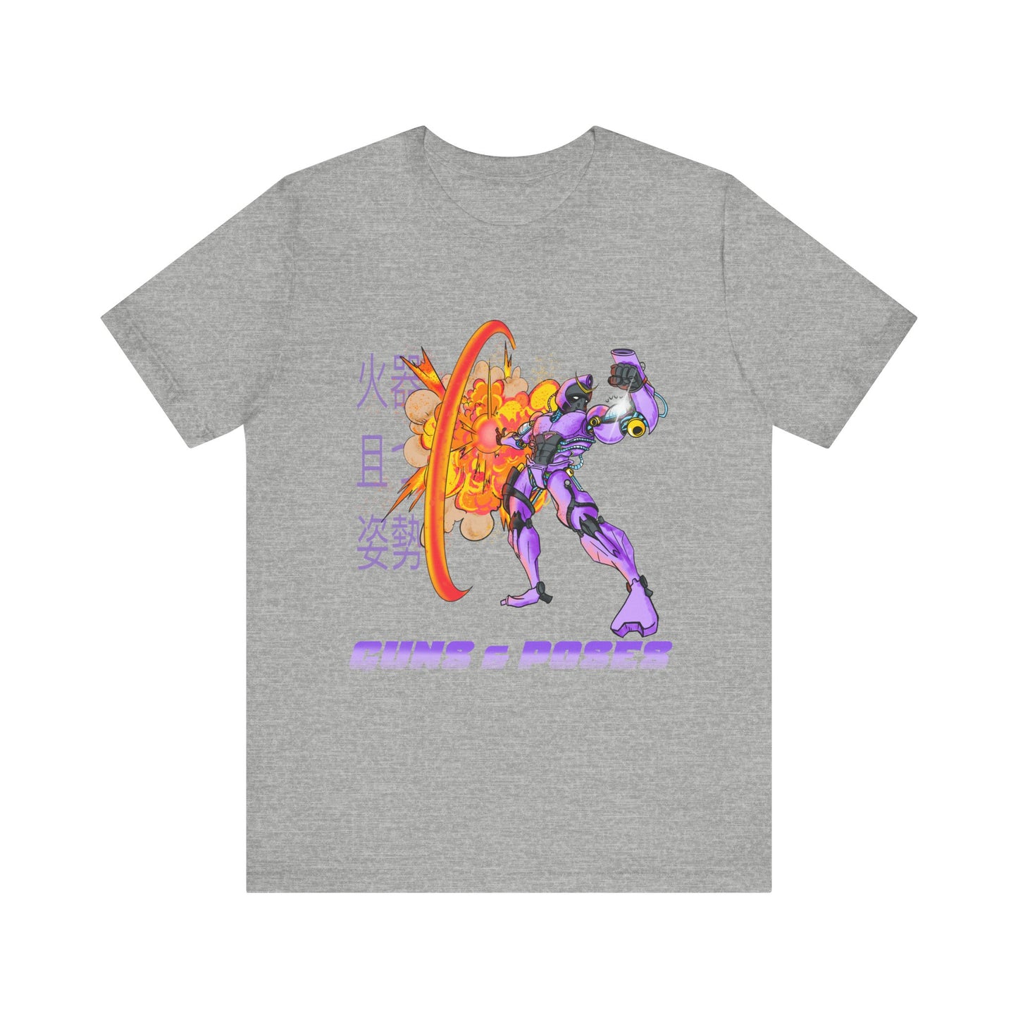 Retro Mecha Anime T-Shirt - Guns 'N Poses