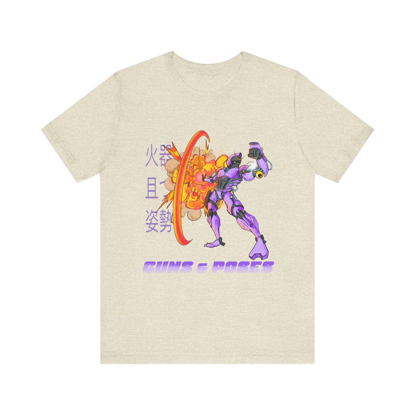 Retro Mecha Anime T-Shirt - Guns 'N Poses