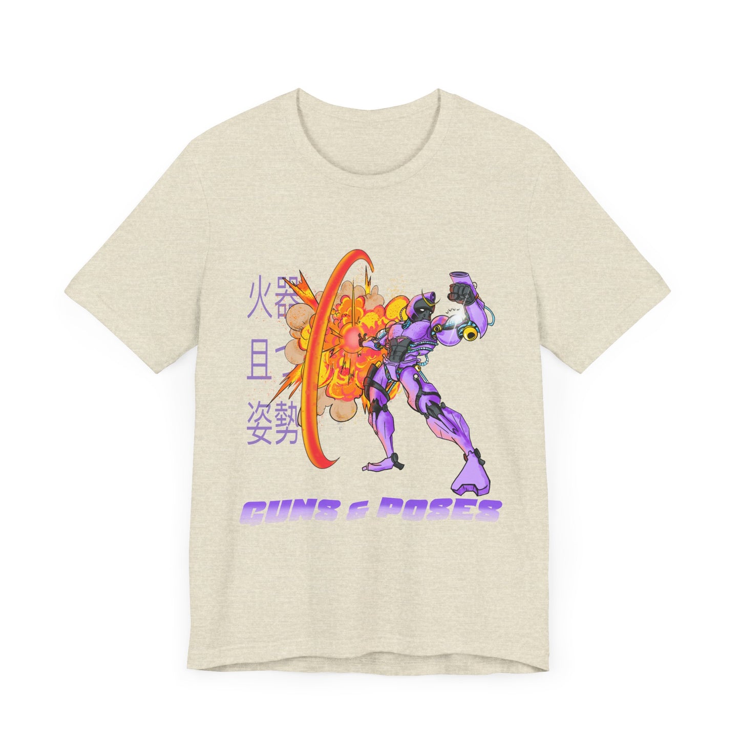 Retro Mecha Anime T-Shirt - Guns 'N Poses